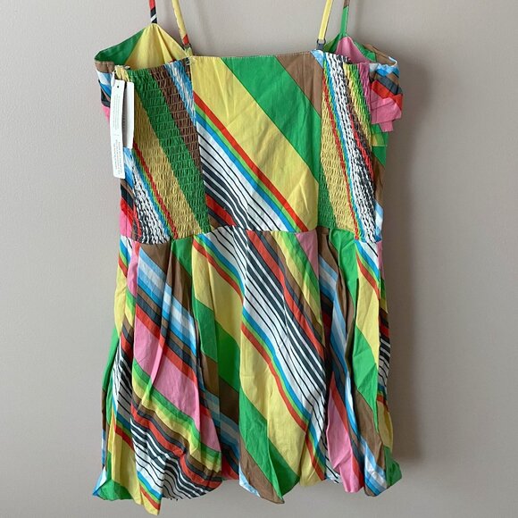 NWT! SWF Fitted Balloon Cotton Mini Dress - La Fiesta Multicolor - Bubble Hem 🔮 - Picture 9 of 9